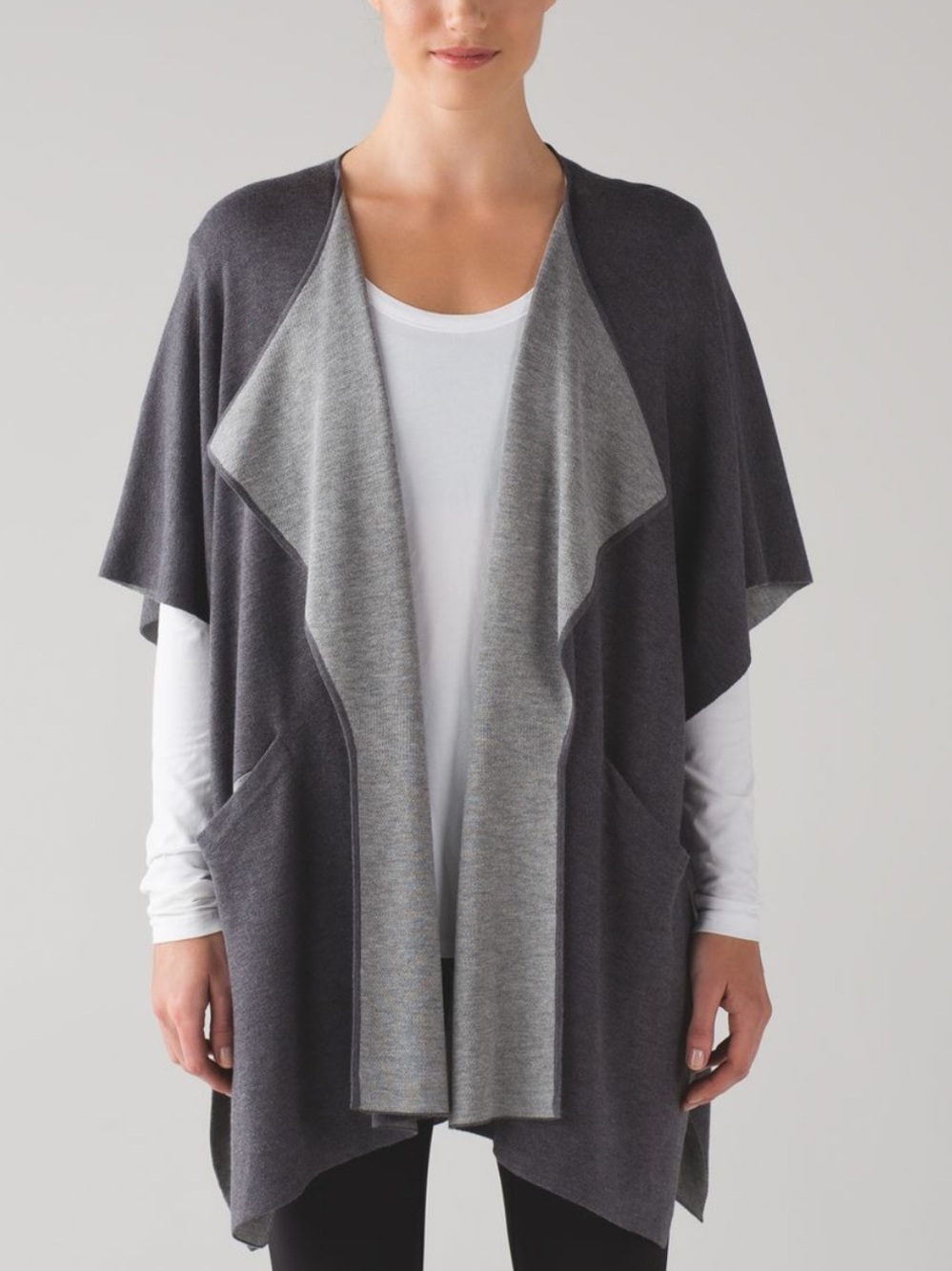 Lululemon After Asana Scarf Wrap Kimono Sweater Casual Athleisure City One Size